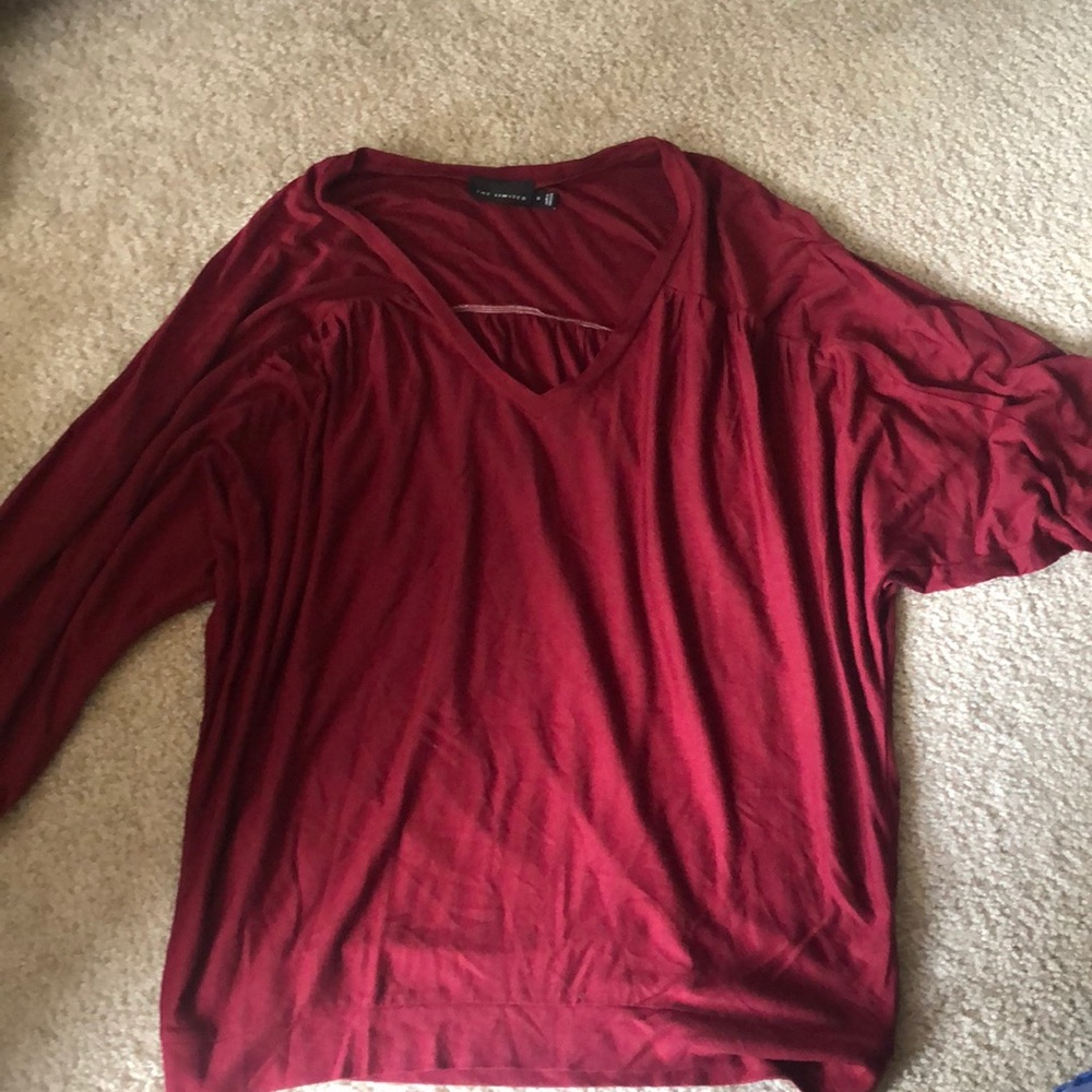 the limited maroon top